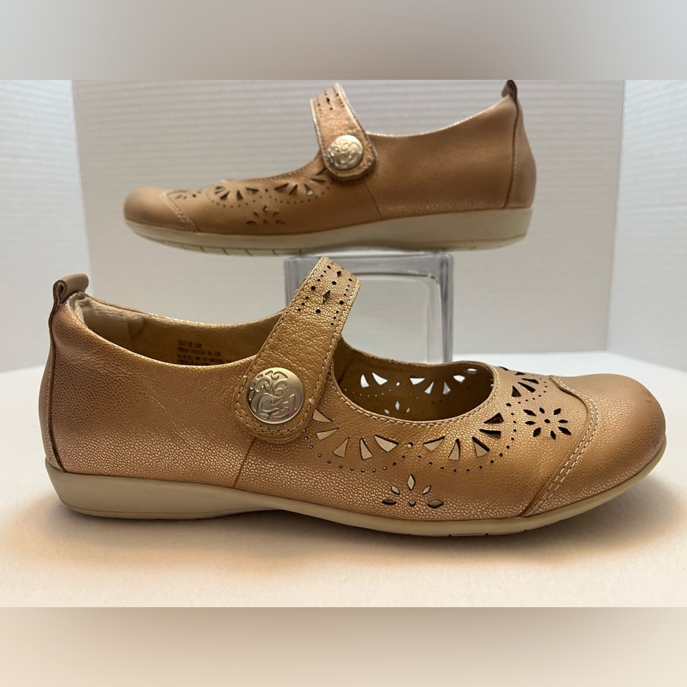 Earth Shoes Women's Alder Adel Mary Jane Shoes- Nude Leather 8